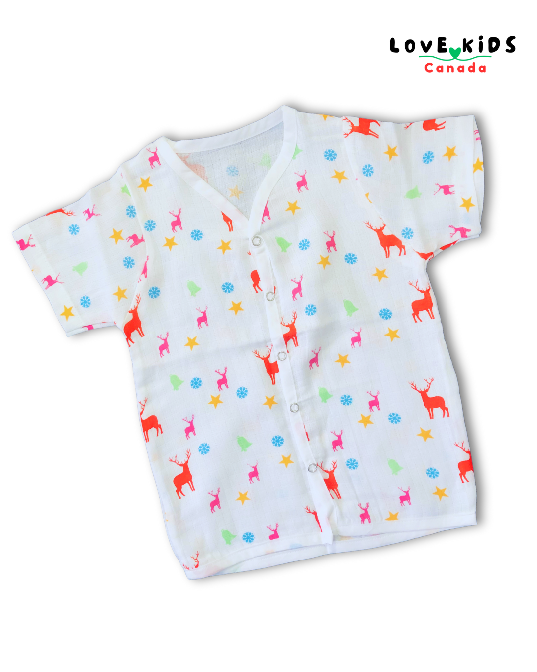 Half sleeve & Shorts Co ord set - Reindeer