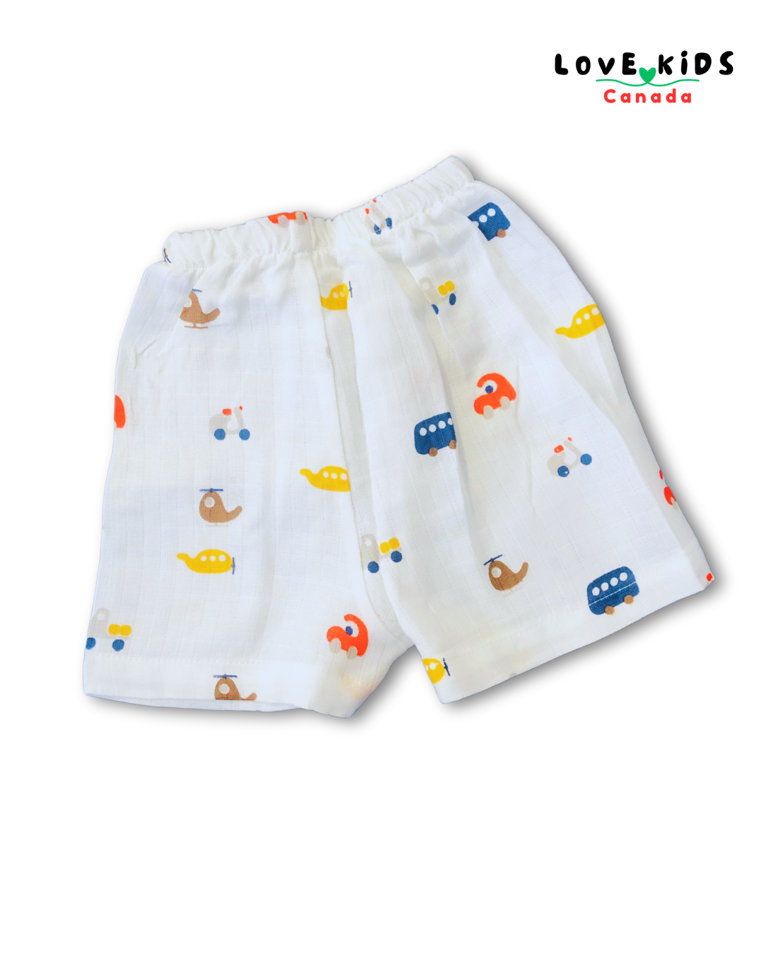 Half Sleeve and Shorts Co ord set - Car & Plane