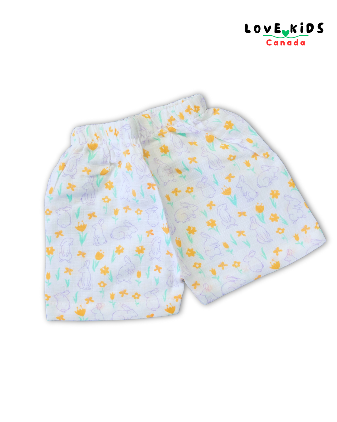 Half Sleeve & Shorts Co ord set - Rabbit Love