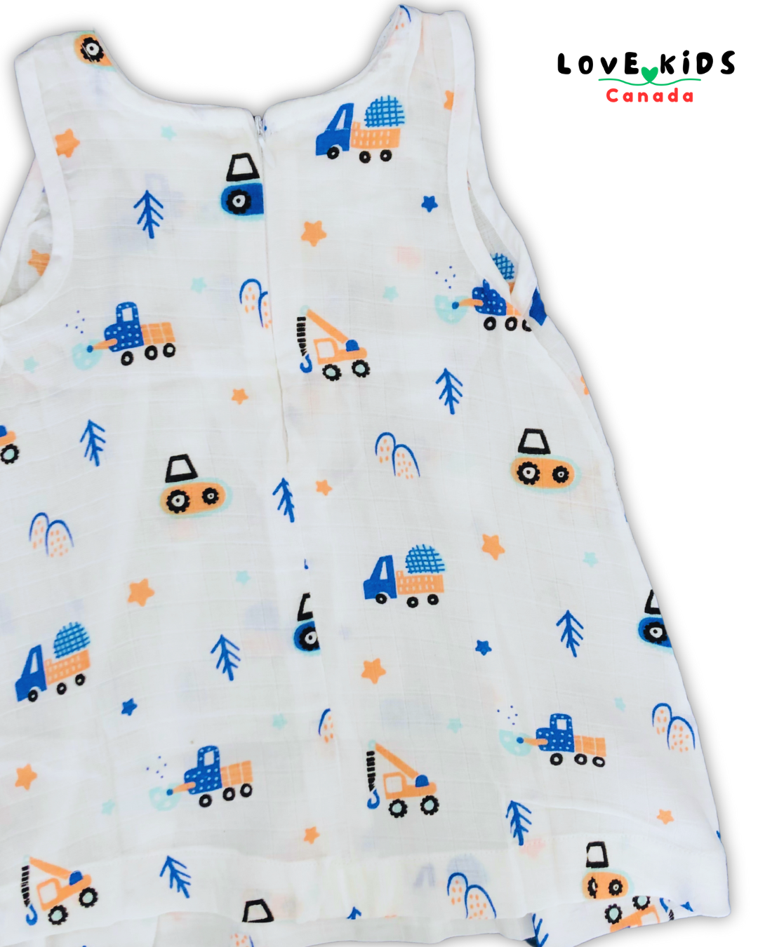 Dress with back zipper - Cars
