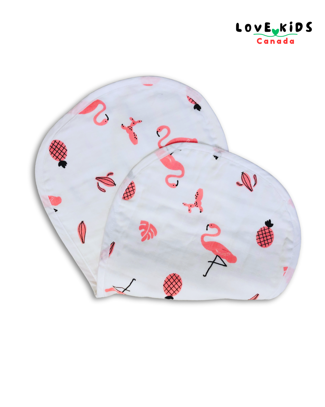 Layered Burp Pad - Flamingo