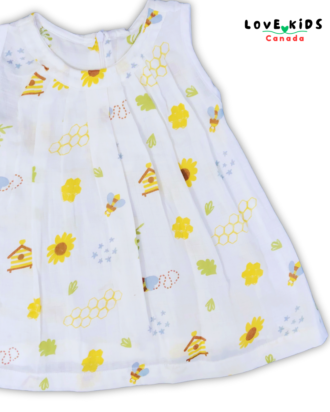 Dress with back zipper - Honeycomb
