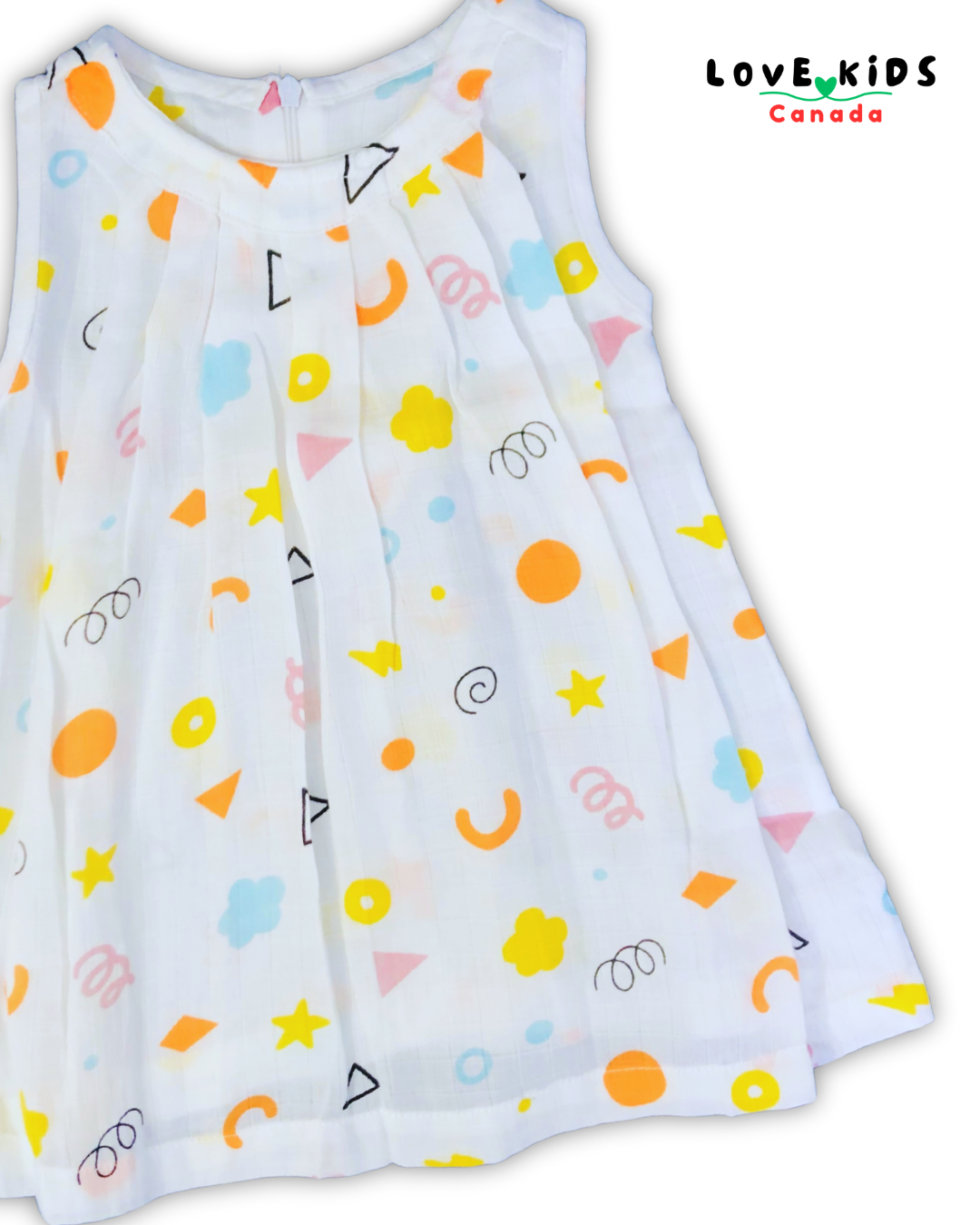 Dress with back zipper - Swirls