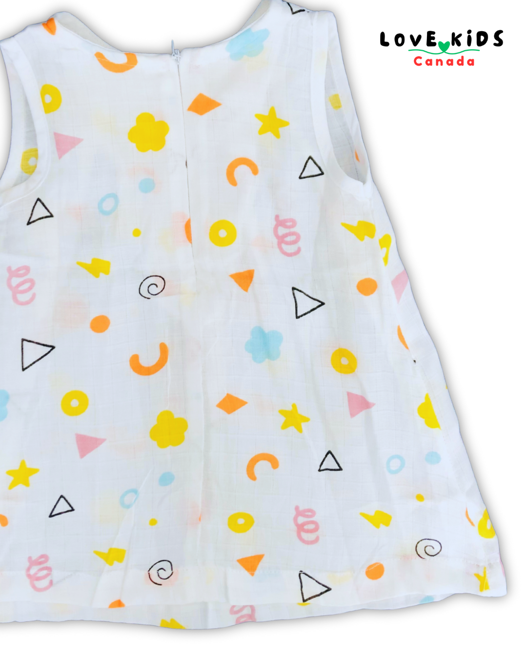 Dress with back zipper - Swirls