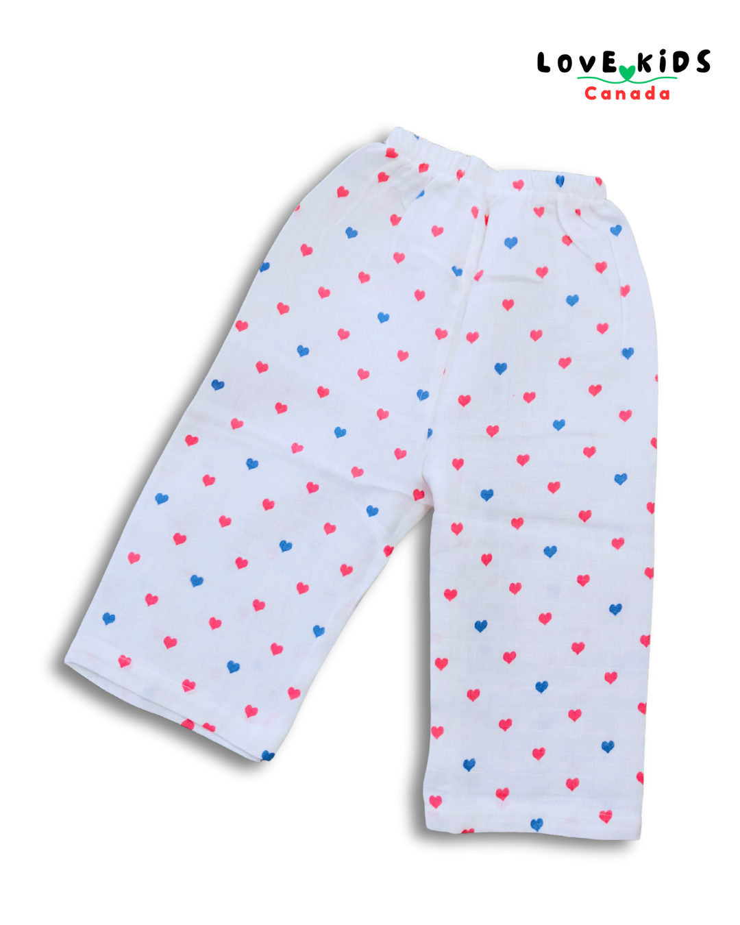 Half sleeve and Pant Co ord set - Hearts