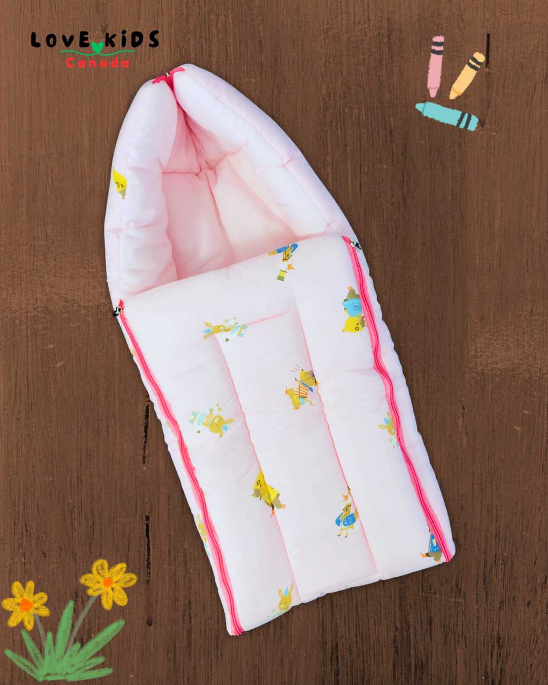 Organic Muslin Baby Carrier - Pink