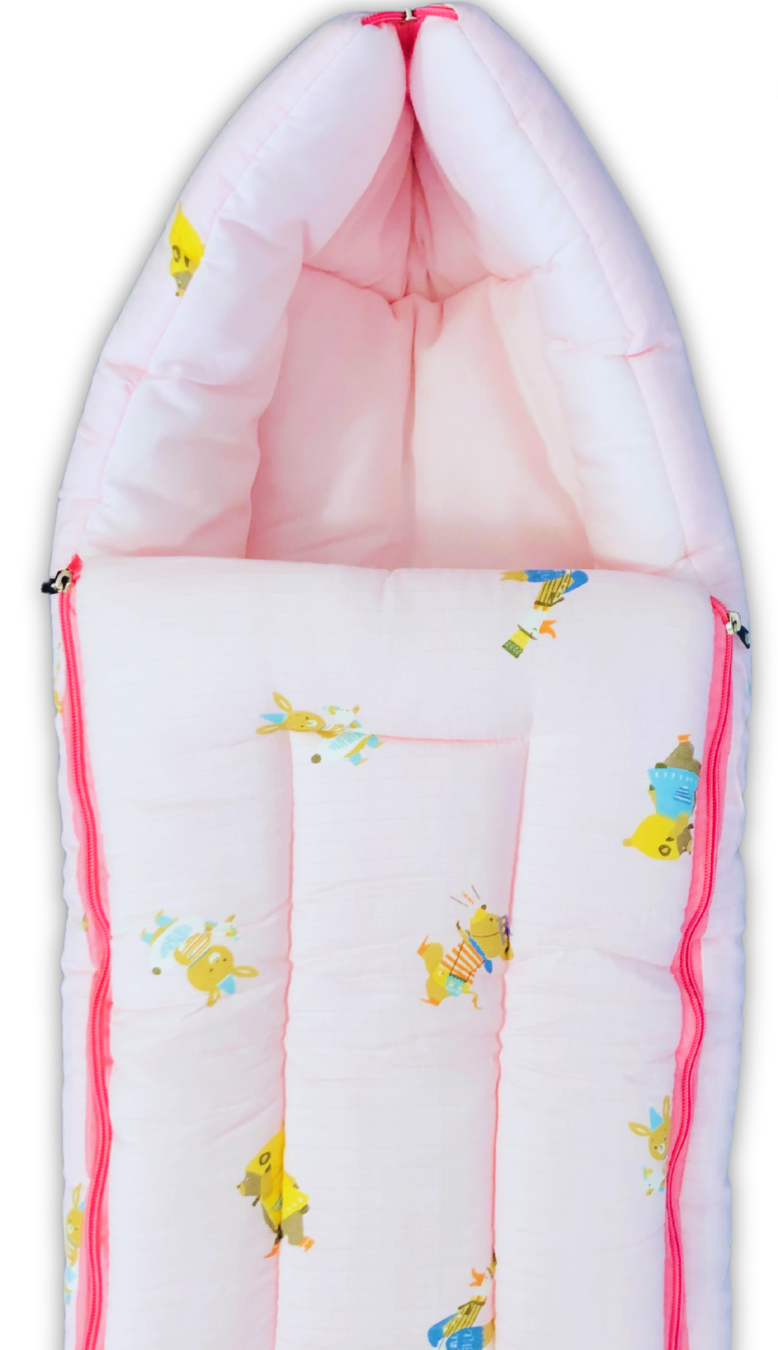 Organic Muslin Baby Carrier - Pink