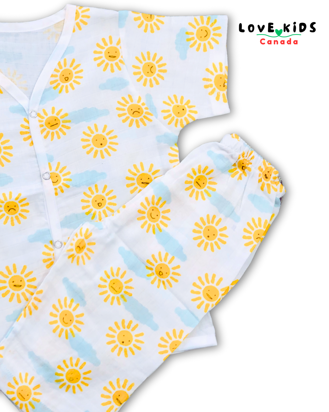 Half sleeve and Pant Co ord set - Sunshine