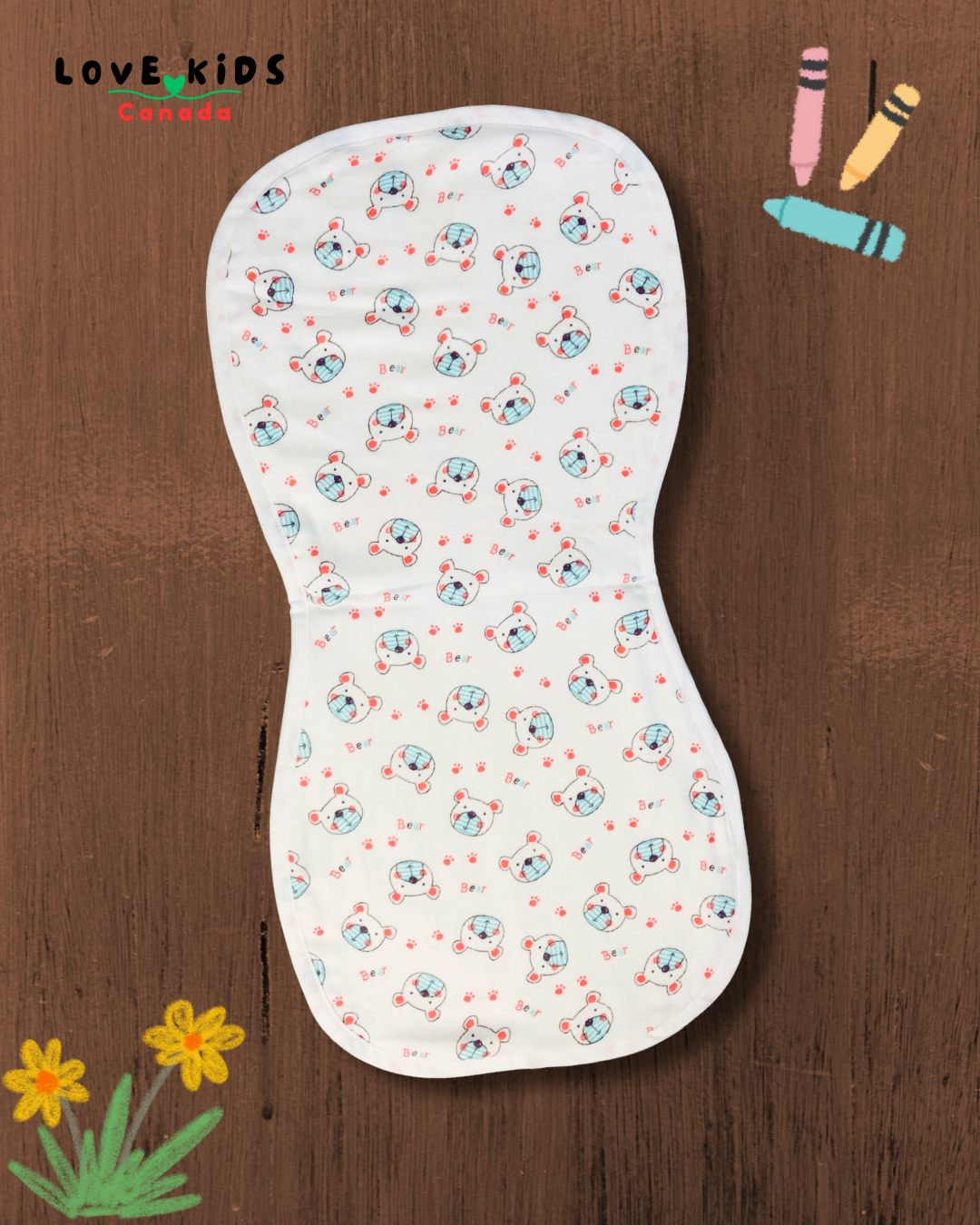 Layered Burp Pad - Teddy