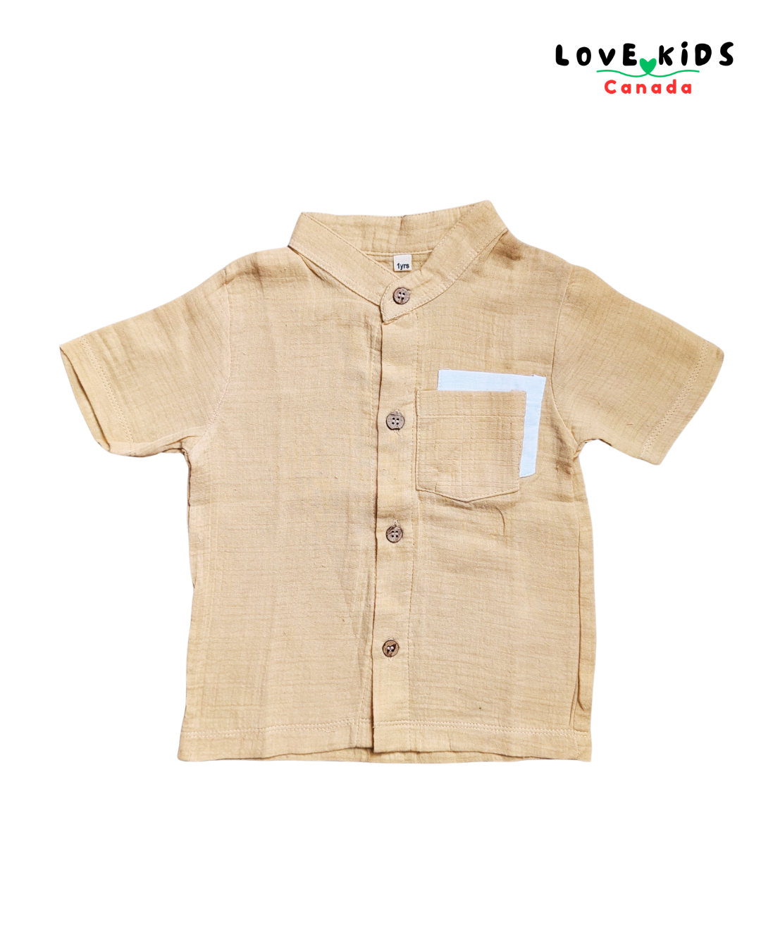 Half sleeve & Shorts Co Ord set - Beige