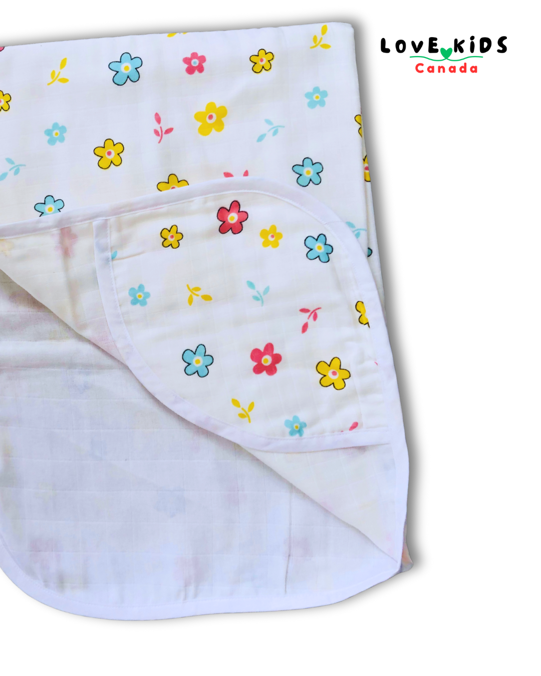 Muslin Swaddle Towel - Flowers