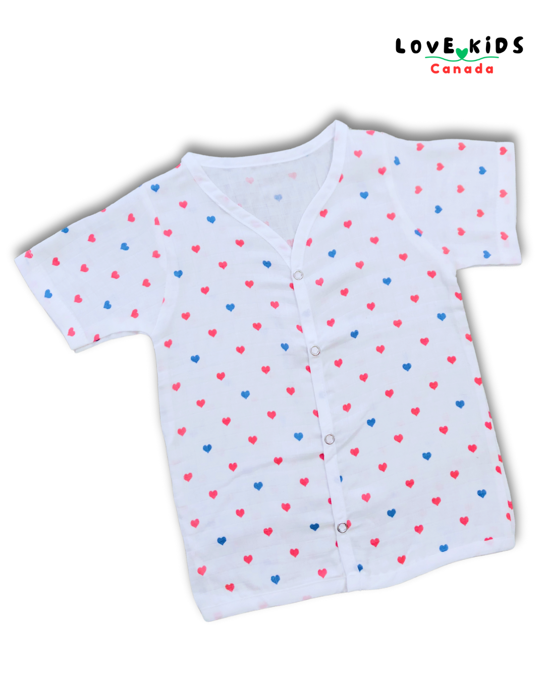 Half sleeve and Pant Co ord set - Hearts