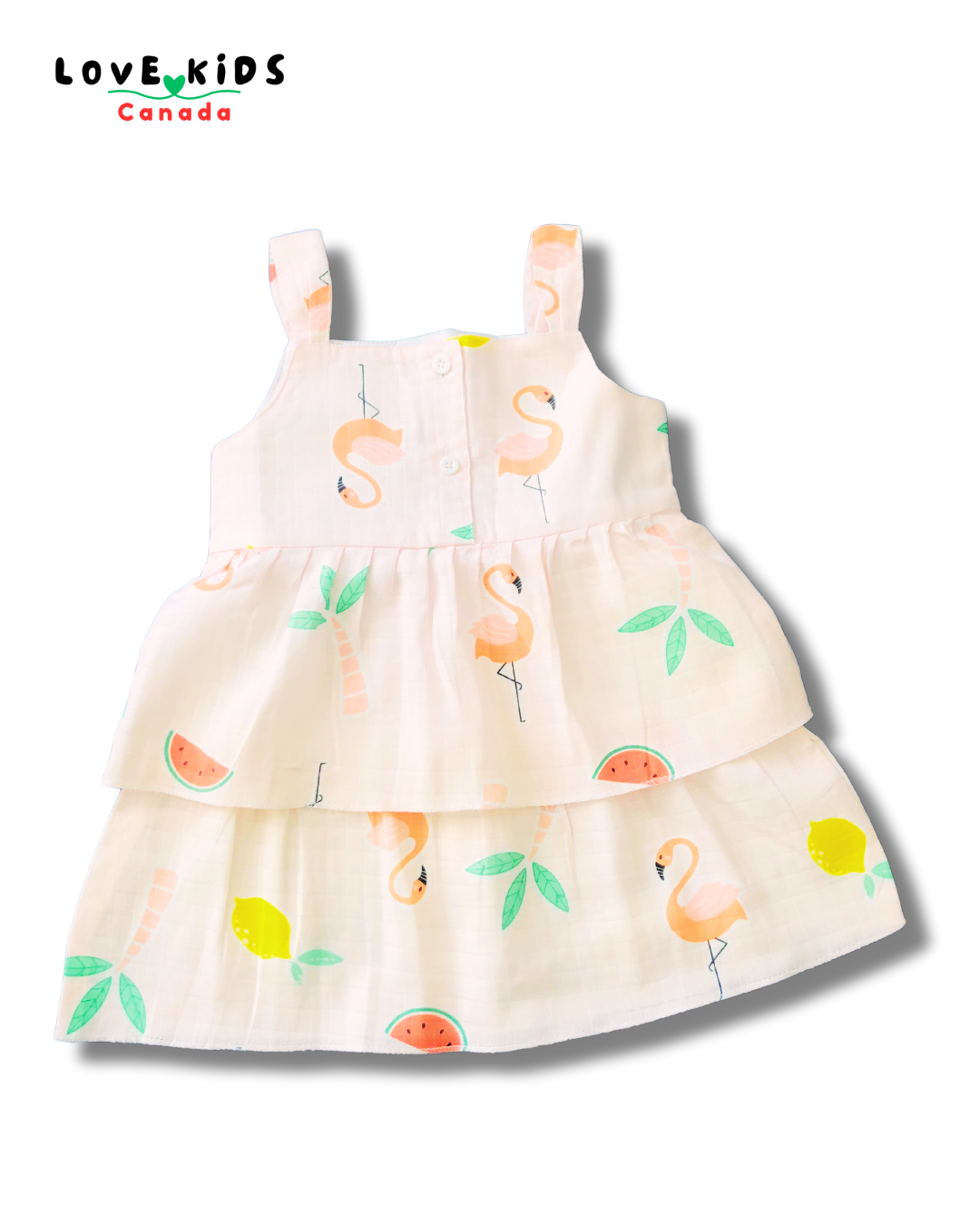 Premium Flamingo Frill Top and Shorts Set