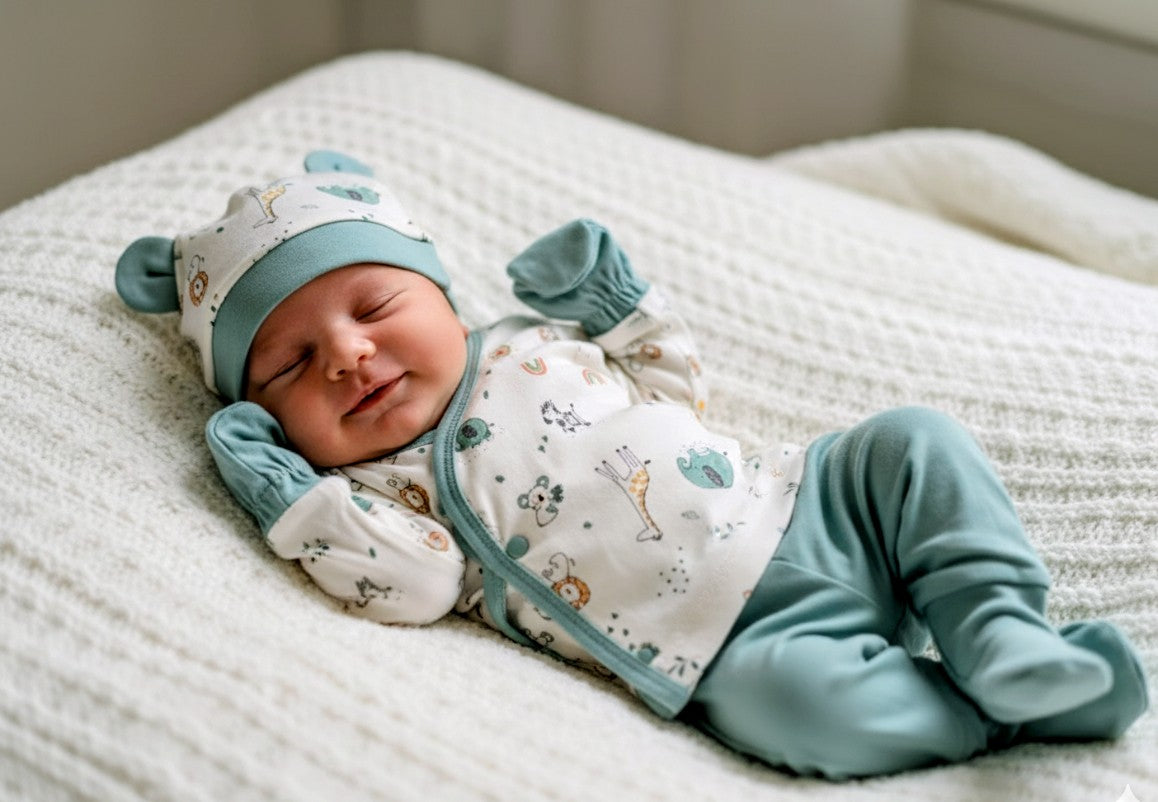 Newborn Baby Gift Set – Cotton Essentials - Animal Love