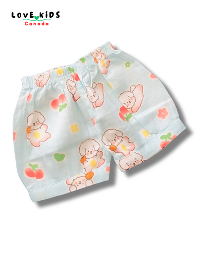 Premium Puppy Love Frill Top and Shorts Set