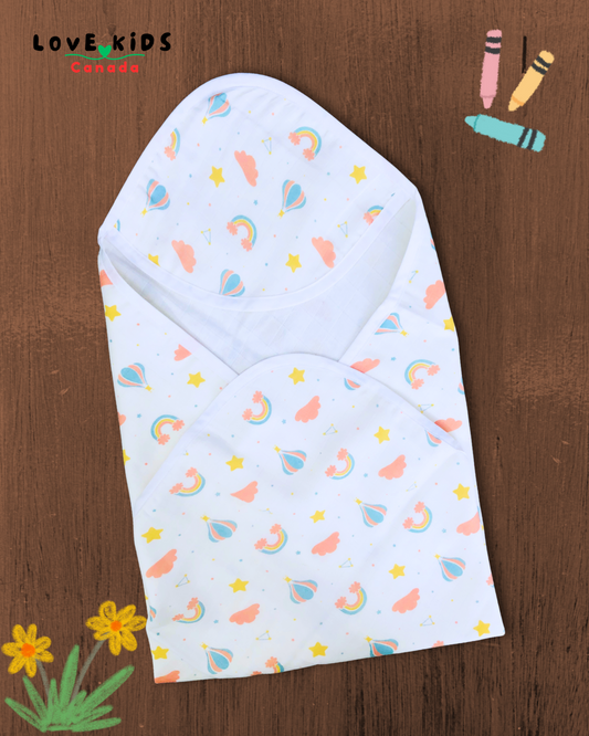 Muslin Swaddle Towel - Air Balloon