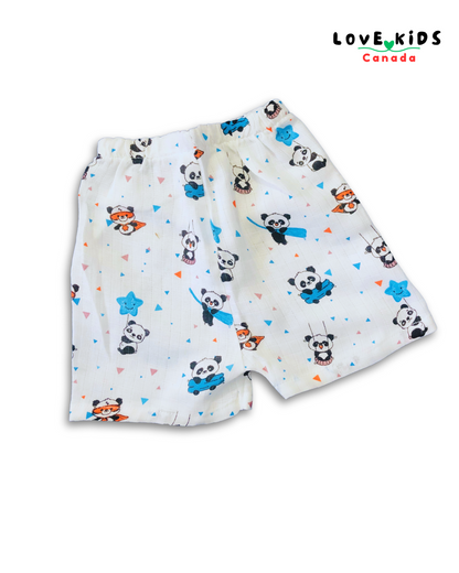 Half sleeve & Shorts Co ord set - Cool Panda