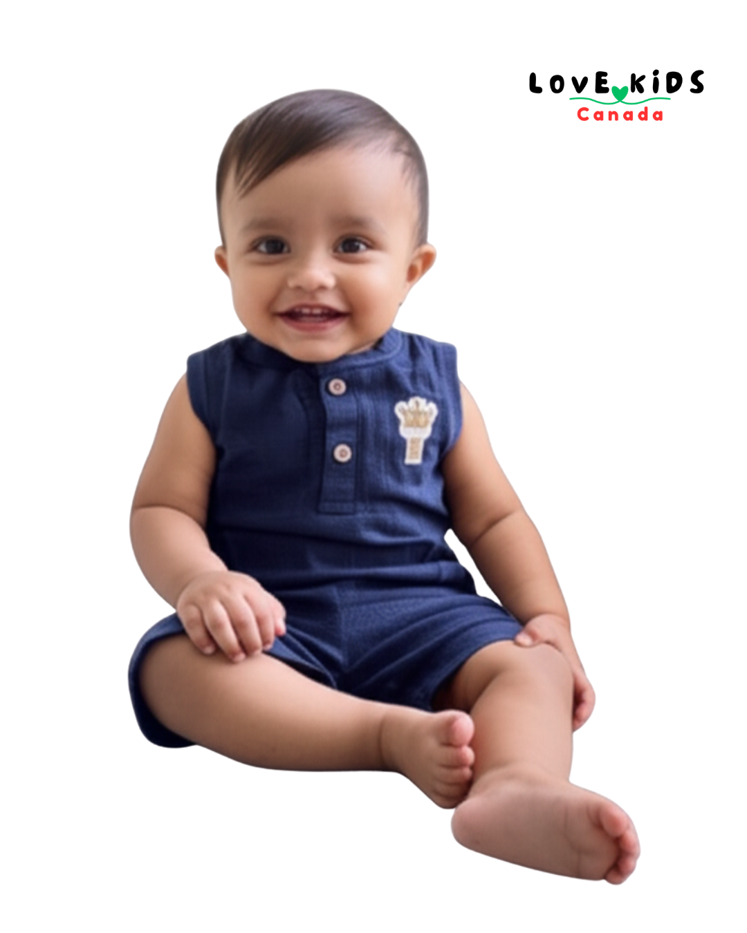 Summer Sleeveless & Shorts Co Ord set - Navy Blue