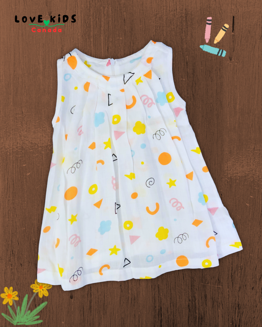 Dress with back zipper - Swirls