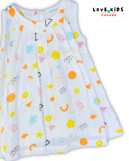 Dress with back zipper - Swirls