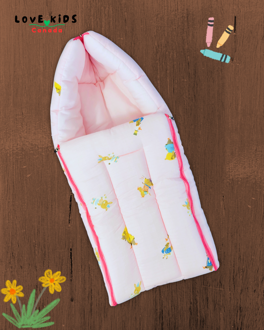 Organic Muslin Baby Carrier - Pink