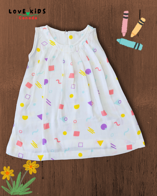 Dress with back zipper - Shapes