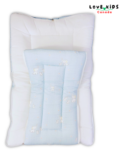 Organic Muslin Baby Carrier - Blue