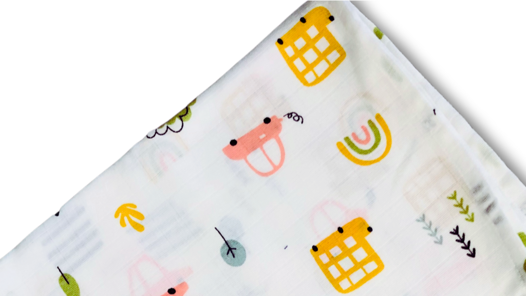 Nature’s Touch Muslin Towel - Cars & Buses