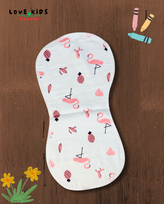 Layered Burp Pad - Flamingo