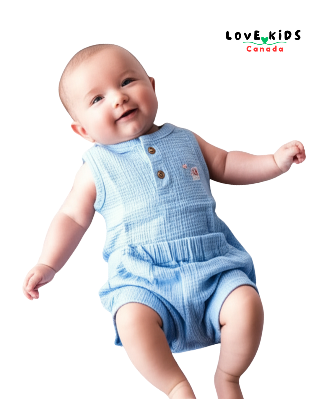 Summer Sleeveless & Shorts Co Ord set - Light Blue