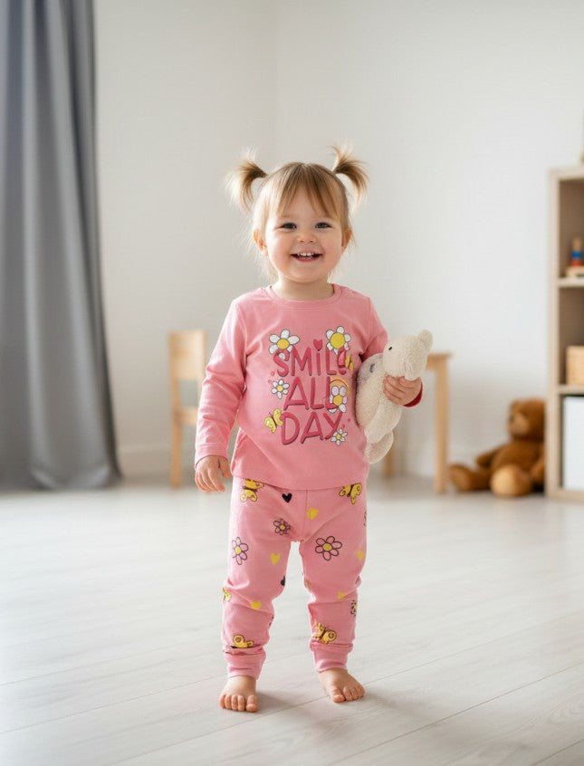 Cotton Kids Loungewear - Smile