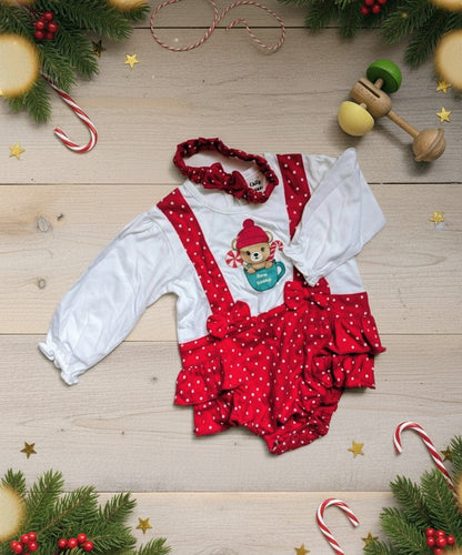 100% Cotton Onesie Dress - Festive Favorite