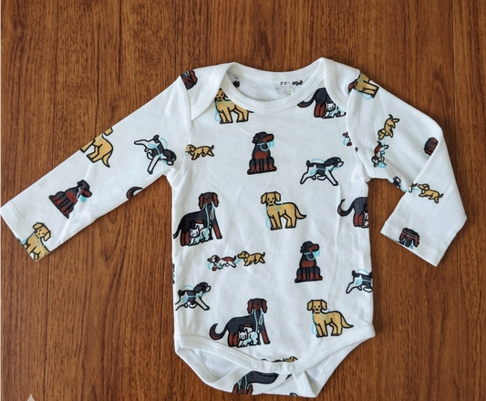 Premium Cotton Bodysuit - Cute Doggies
