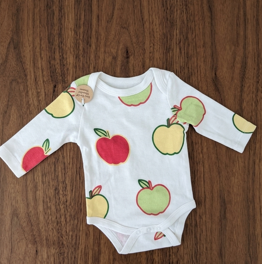 Premium Cotton Bodysuit - Apple