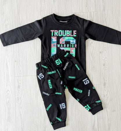 Cotton Kids Loungewear - Trouble Maker