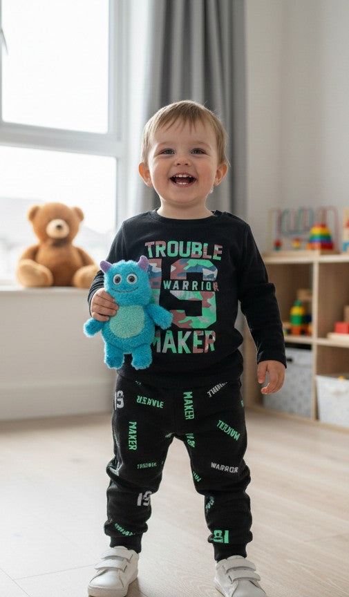 Cotton Kids Loungewear - Trouble Maker
