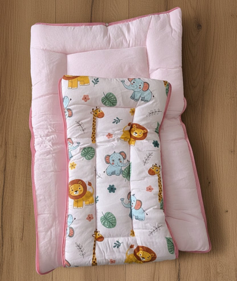 Organic Cotton Baby Carrier - Baby Pink